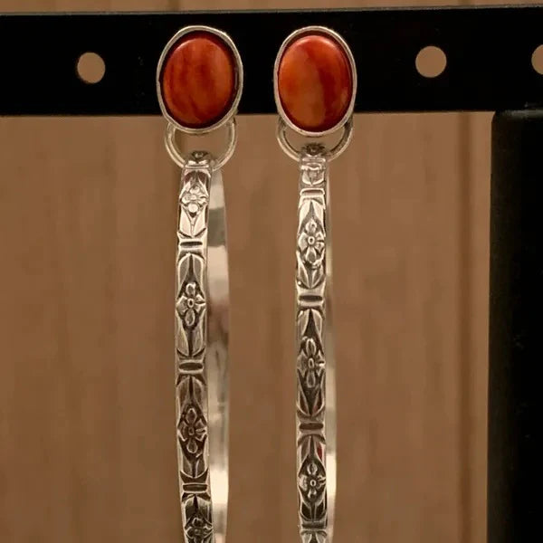 Bohemian onyx earrings