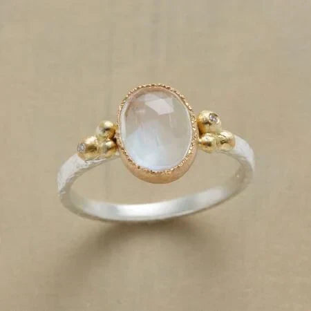 White stone ring