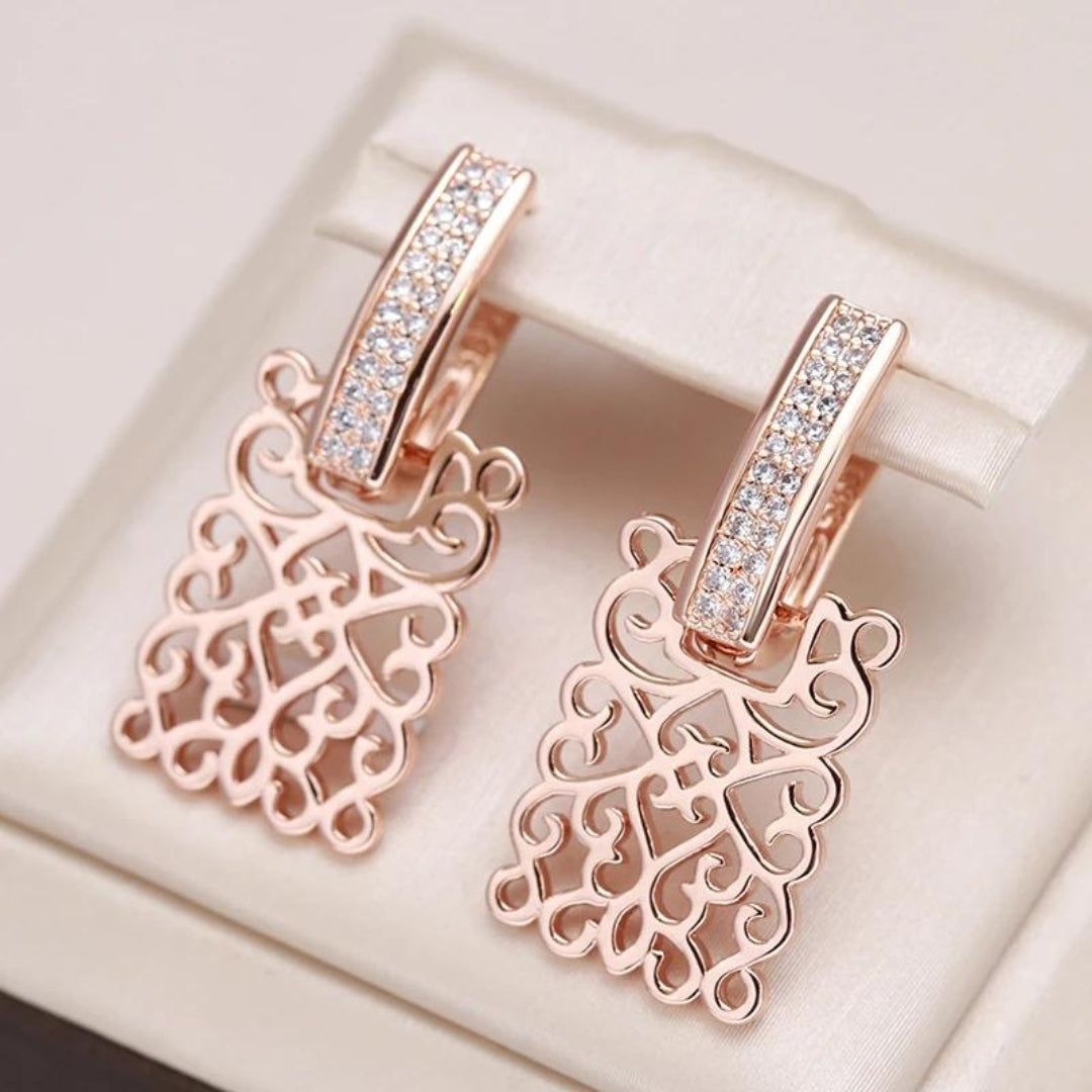 Pink Ivy Earrings