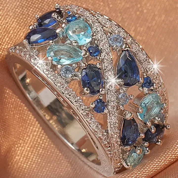 Bright blue ring