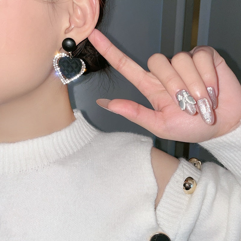 Dark Heart Earrings