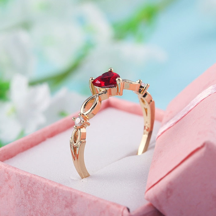 Crystal Love Ring
