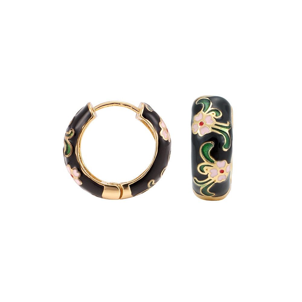 Luxury floral earrings