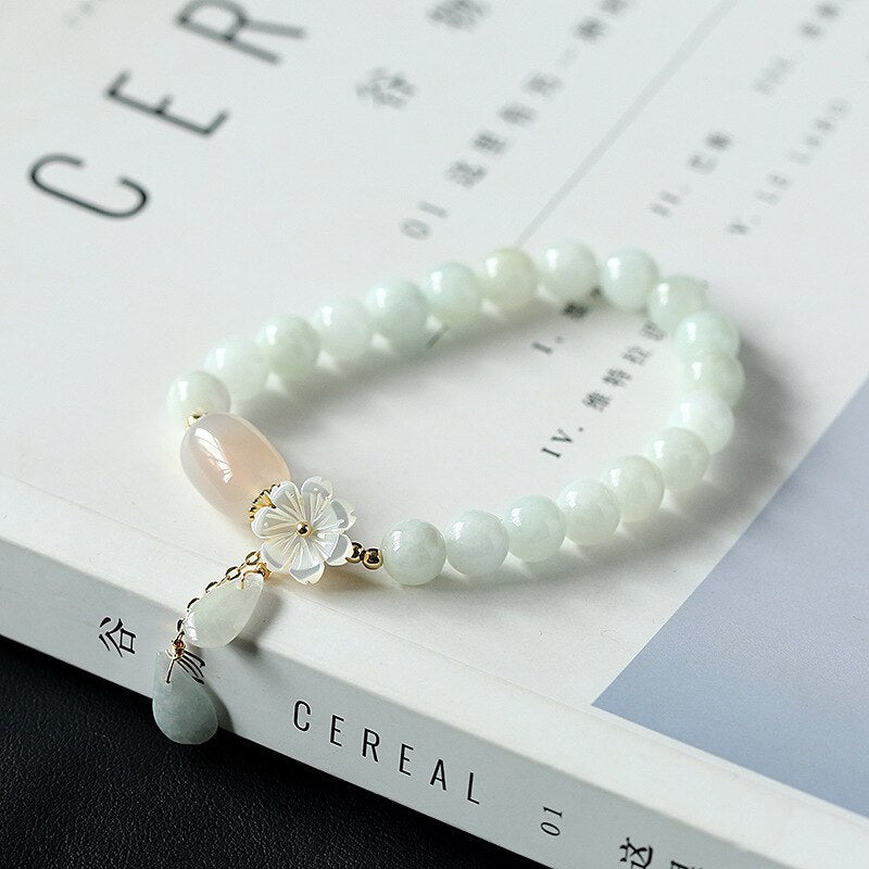 Natural agate jade bracelet