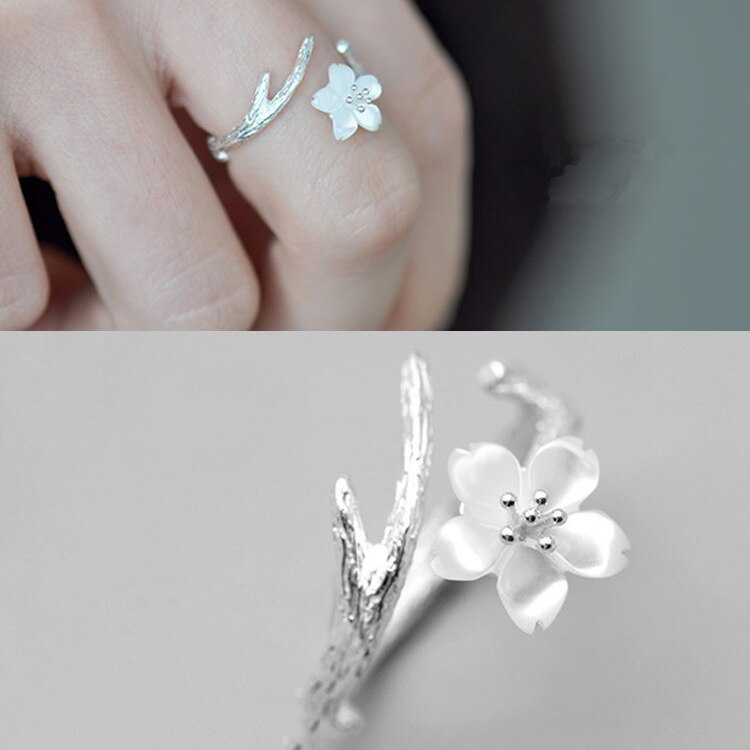 White petal ring