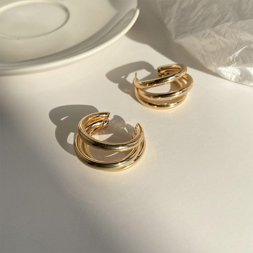 Luxury hoop earrings
