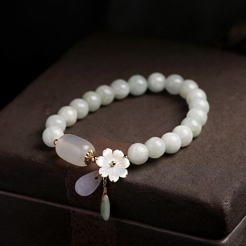 Natural agate jade bracelet