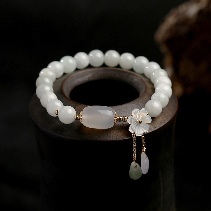 Natural agate jade bracelet