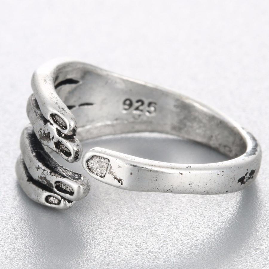 Silver hand ring