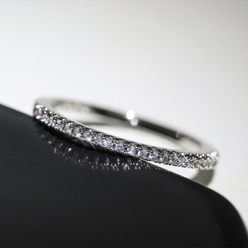 Minimalist Ring with Zirconia