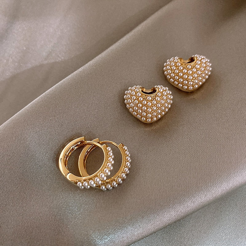 Pearls of Love Earrings