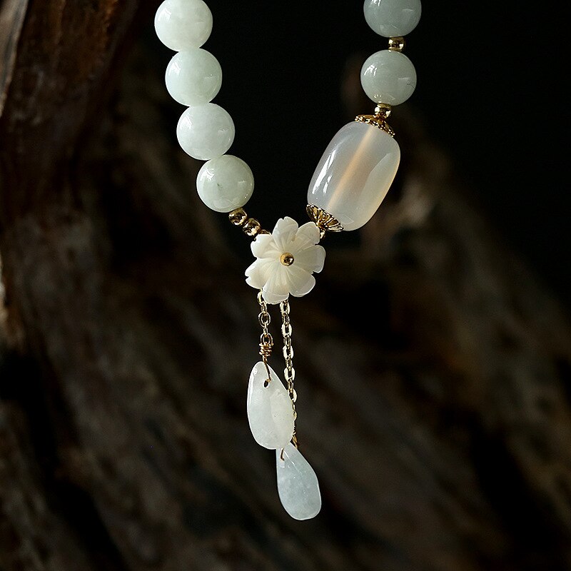 Natural agate jade bracelet