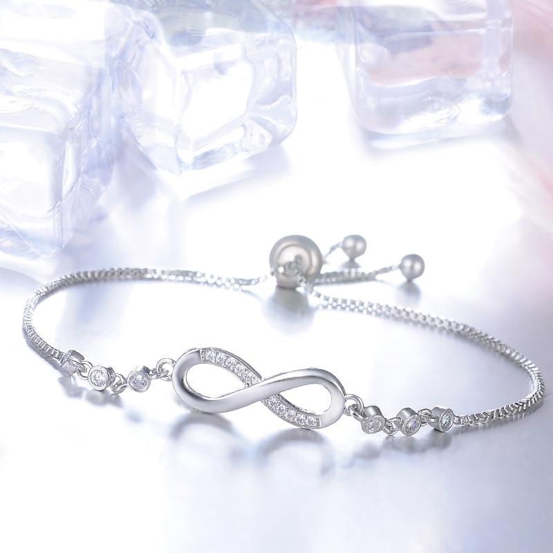 Adjustable infinity bracelet