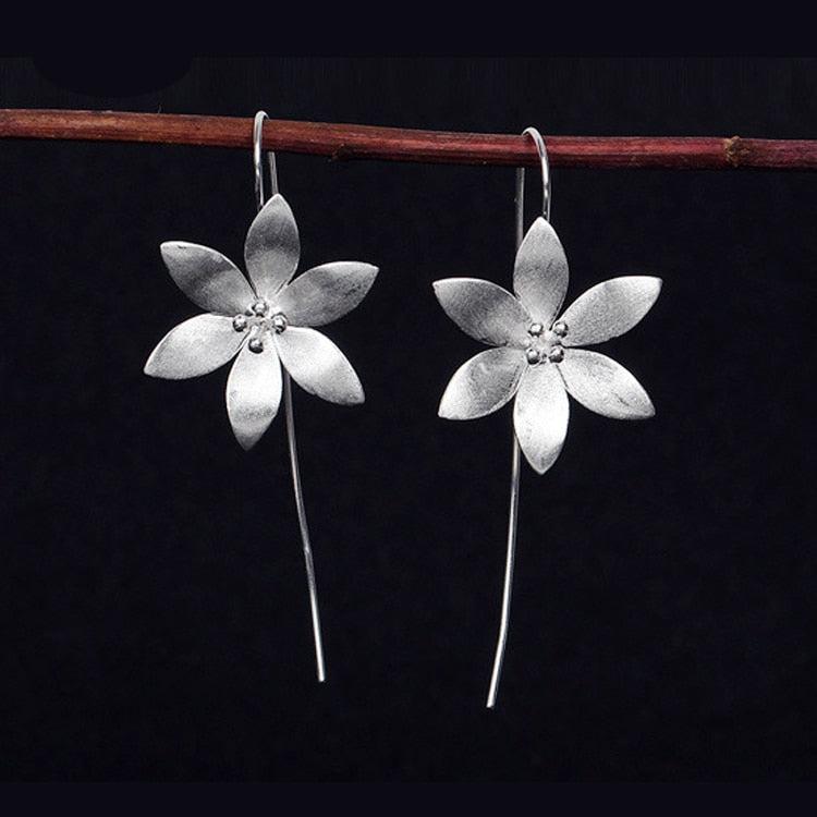 Lotus flower earrings