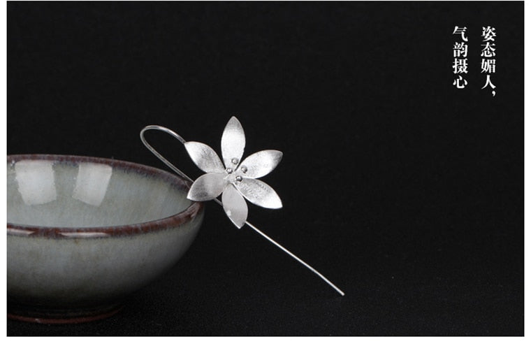 Lotus flower earrings