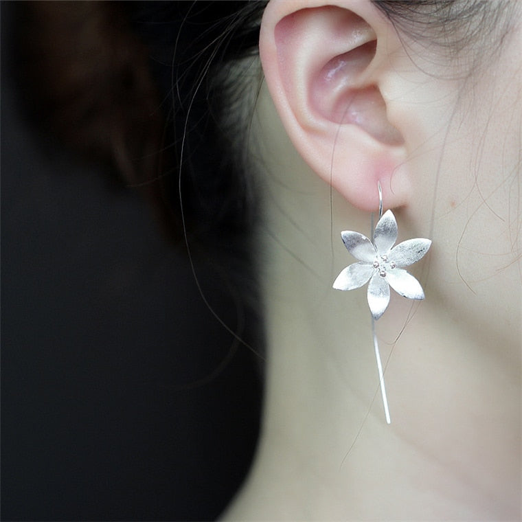 Lotus flower earrings