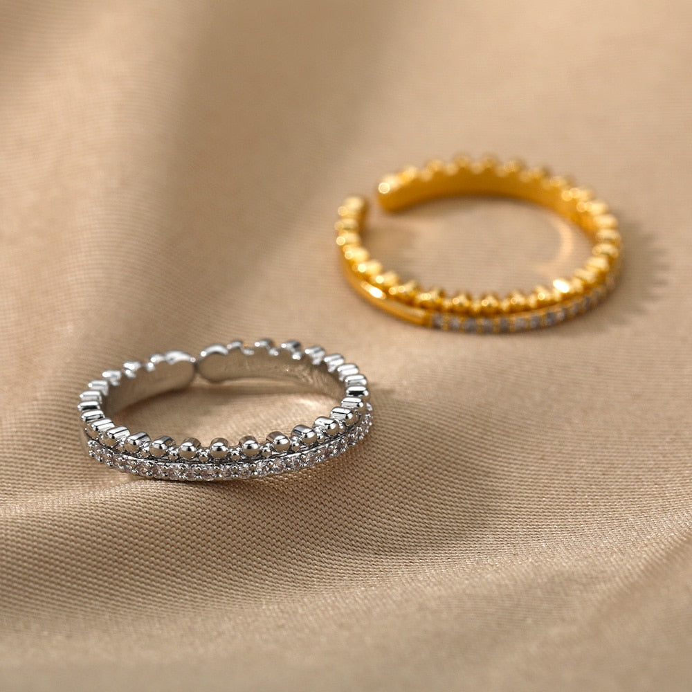 Adjustable zirconia ring