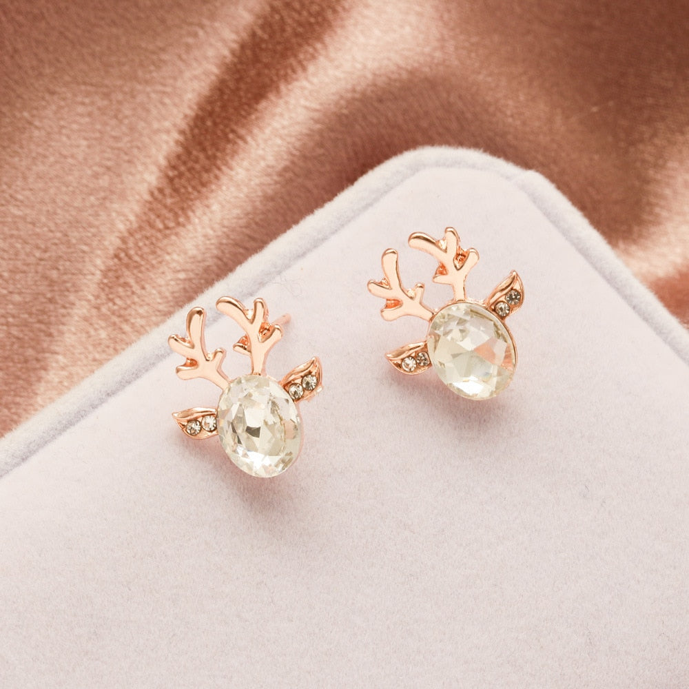 Limited edition Bambi earring with inlaid zircons