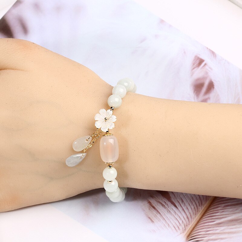 Natural agate jade bracelet