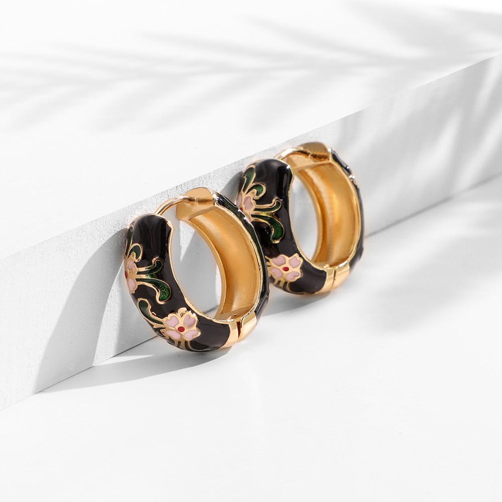 Luxury floral earrings