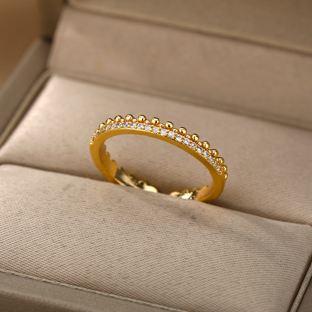 Adjustable zirconia ring
