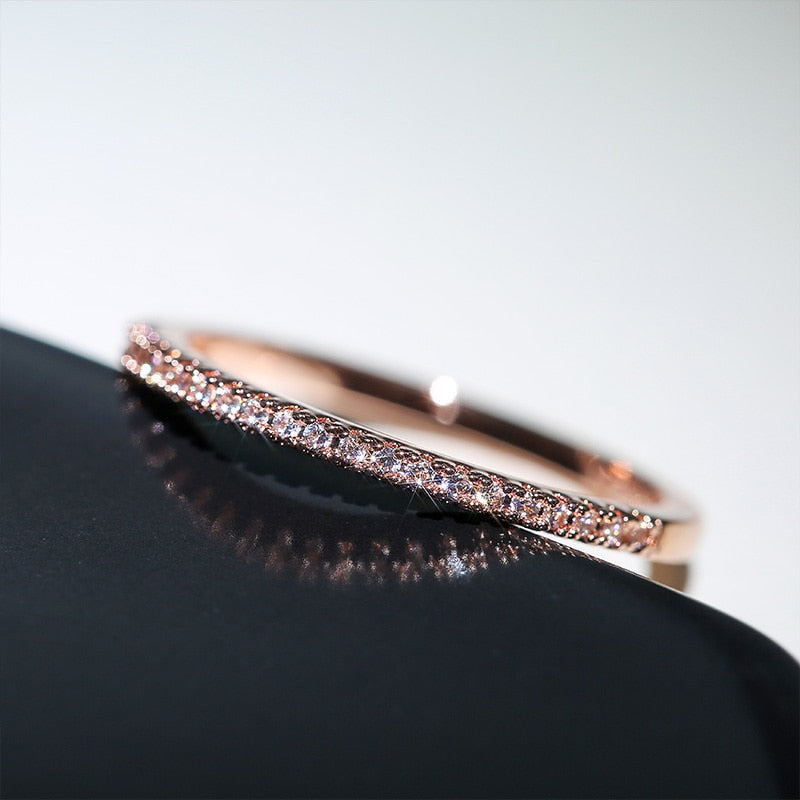Minimalist Ring with Zirconia