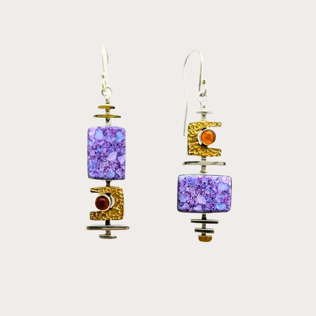 Lavender Light | Purple Stone Earrings