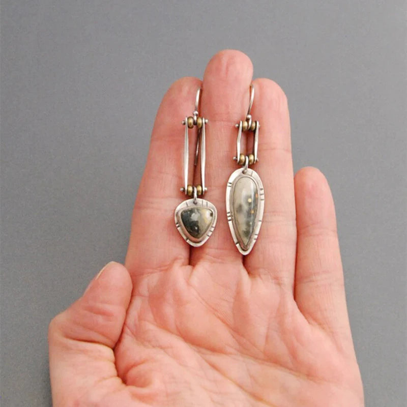 Long punk mechanical earrings