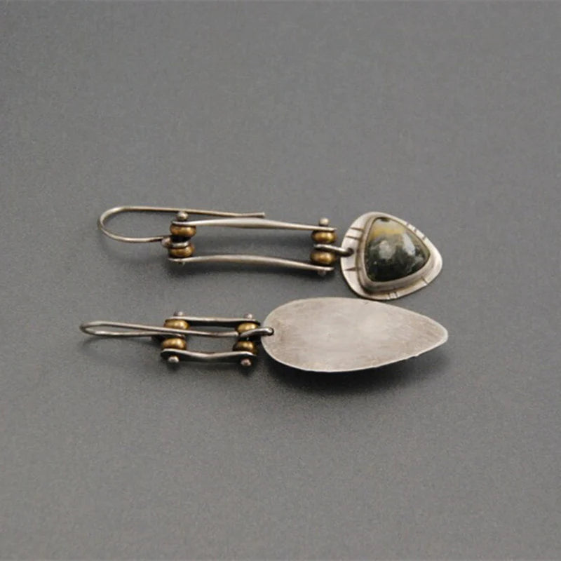 Long punk mechanical earrings