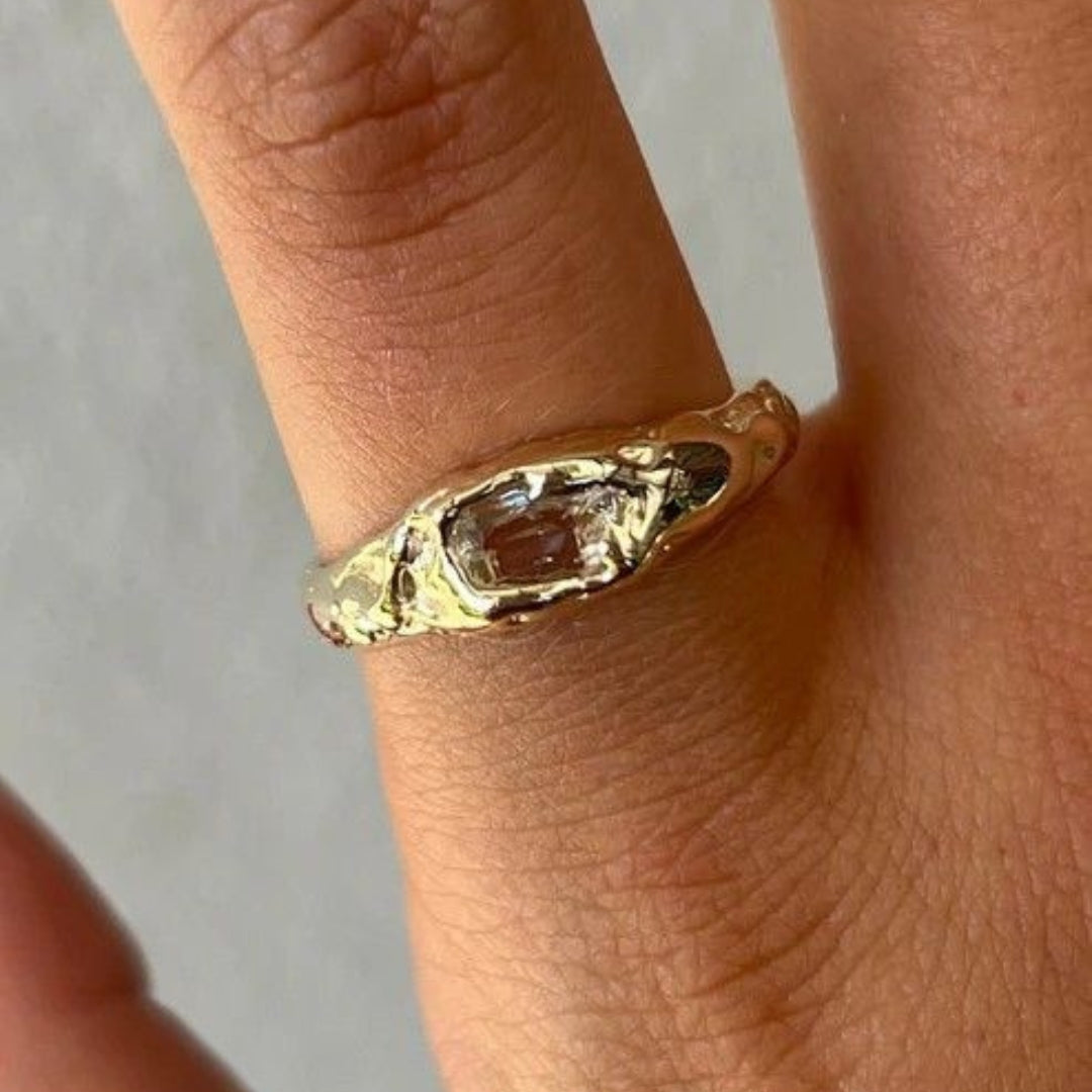 Forged crystal ring