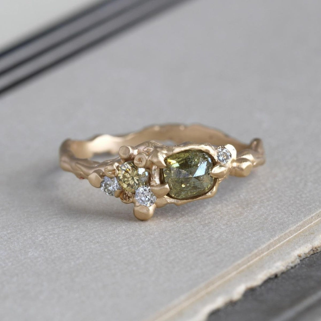 Forged green zirconia ring