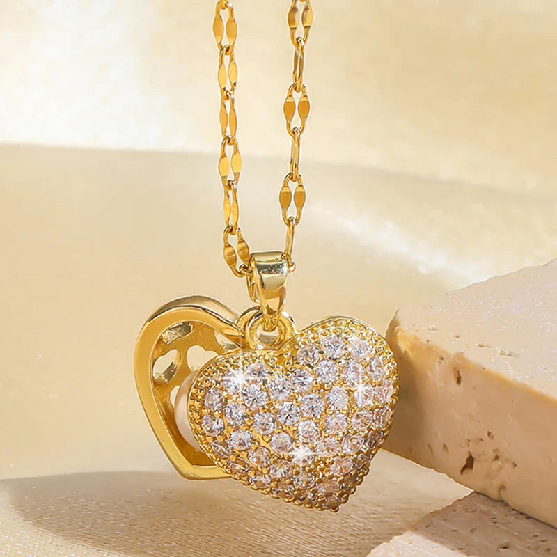 Ocean's Heart I French Shell Pearl Necklace
