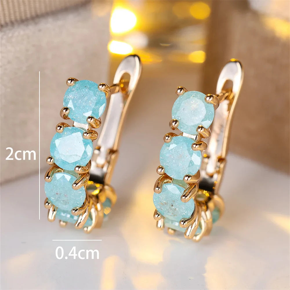Ebb & Essence I Frosted Bloom Zirconia Hoops