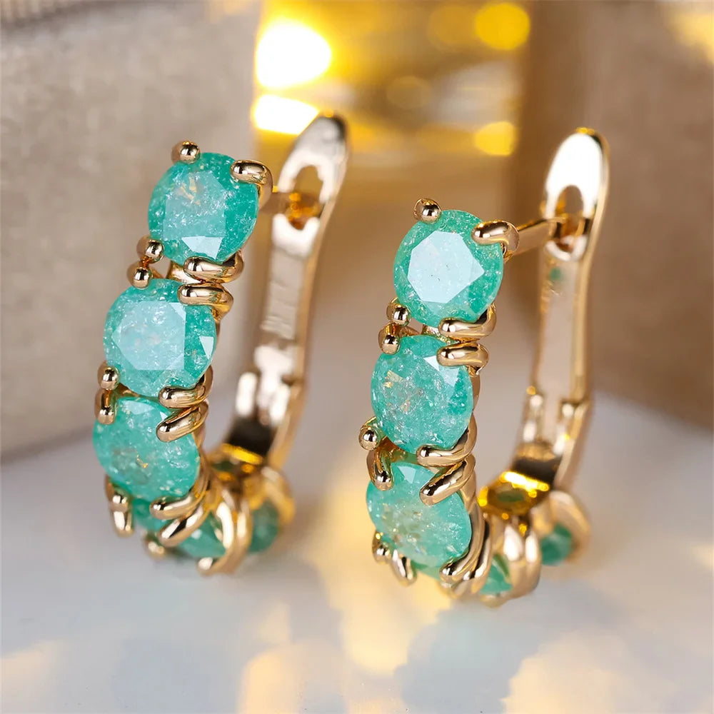 Ebb & Essence I Frosted Bloom Zirconia Hoops