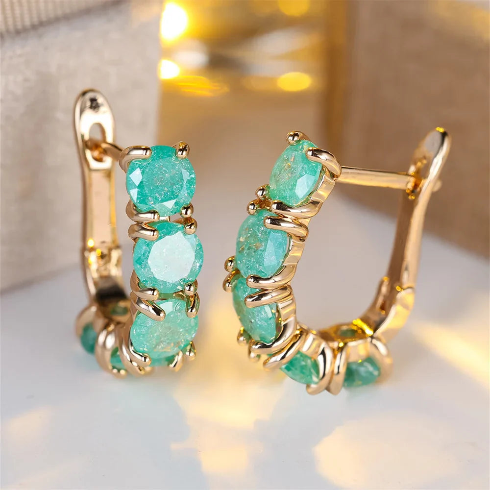 Ebb & Essence I Frosted Bloom Zirconia Hoops