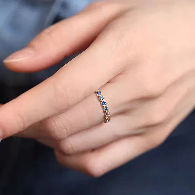 Rainbow ring with flashes of color
