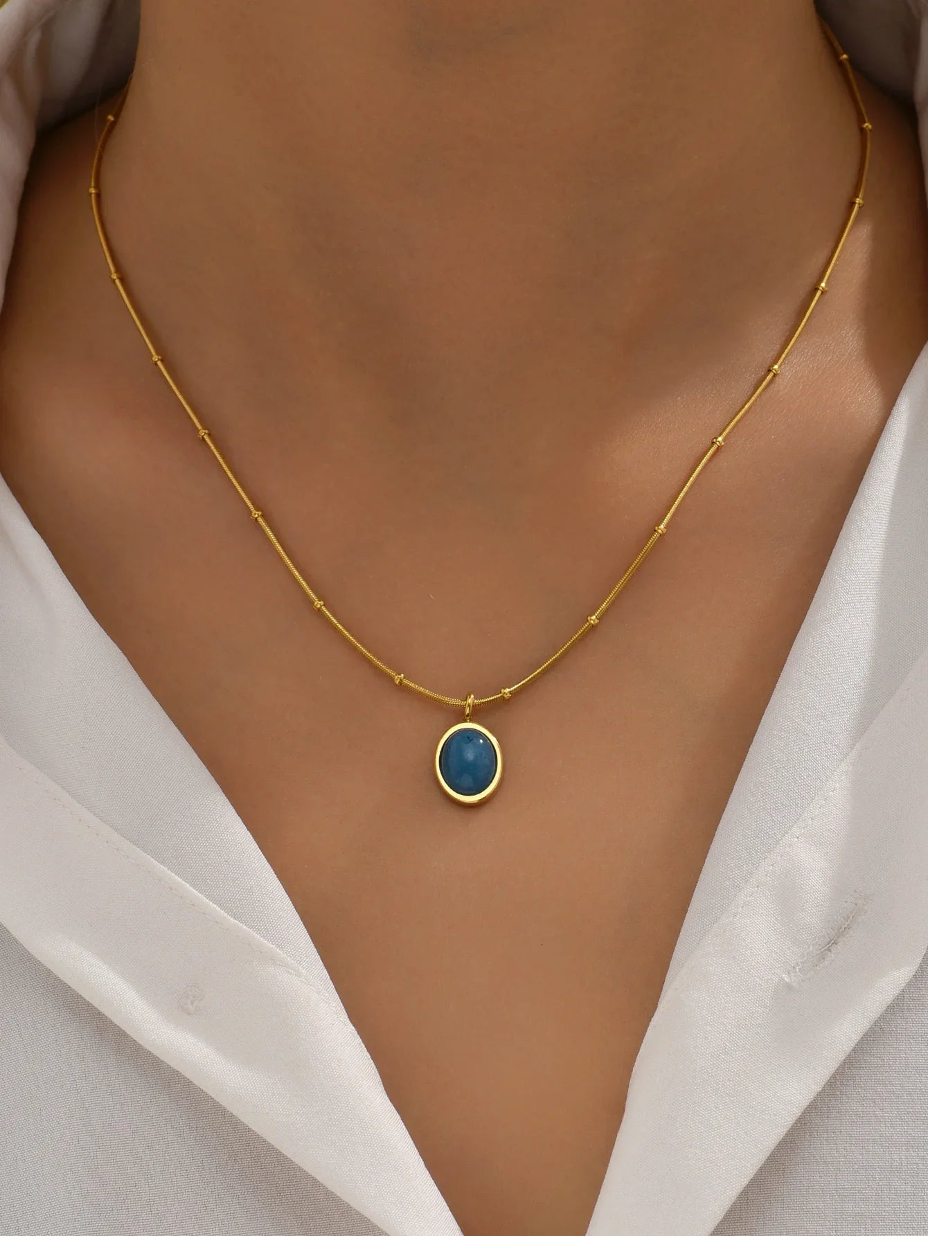 Blue Lagoon Pearl Necklace I