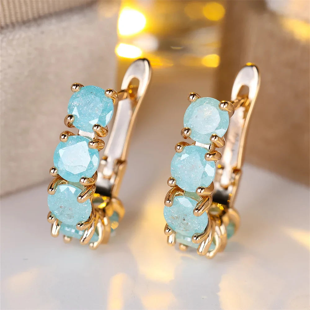 Ebb & Essence I Frosted Bloom Zirconia Hoops
