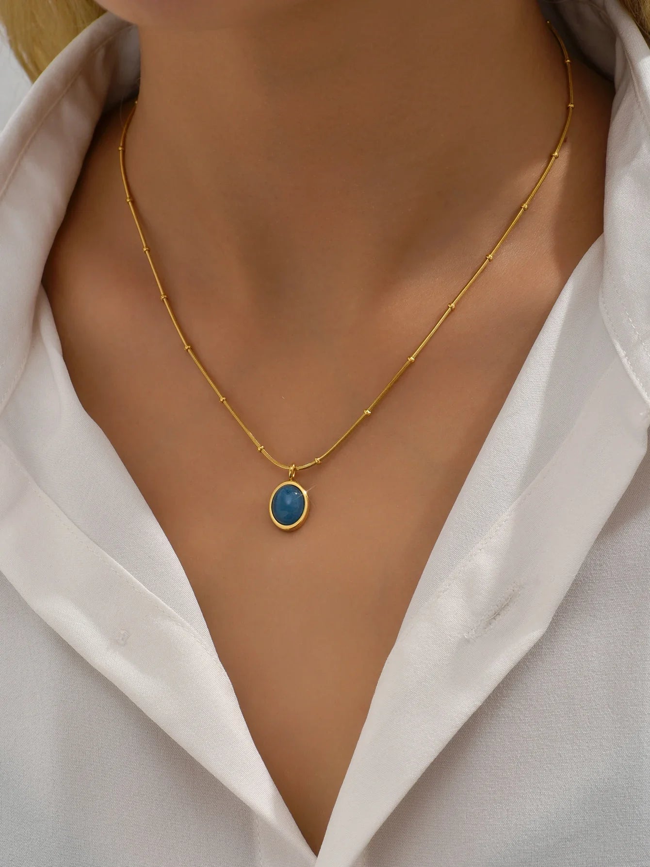 Blue Lagoon Pearl Necklace I