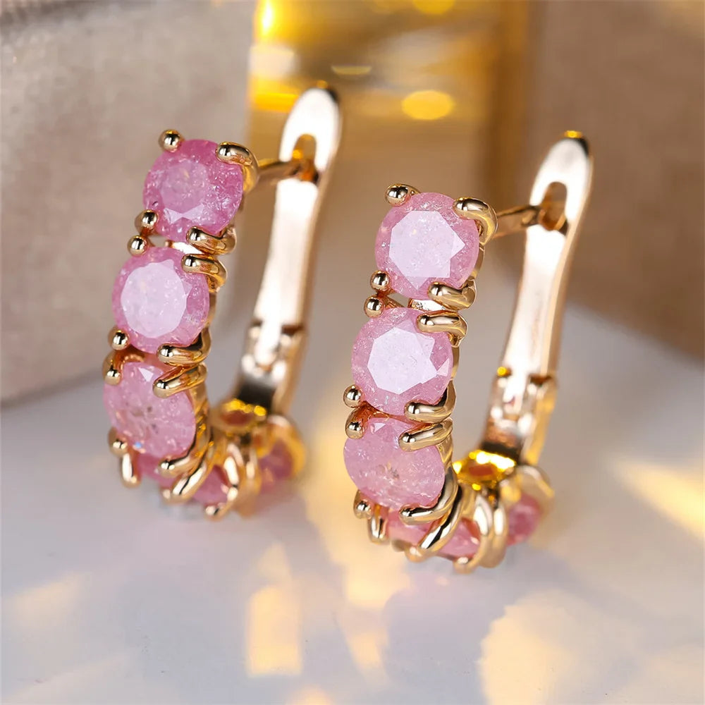 Ebb & Essence I Frosted Bloom Zirconia Hoops