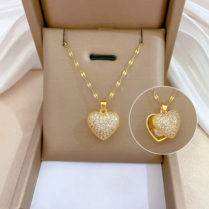 Ocean's Heart I French Shell Pearl Necklace