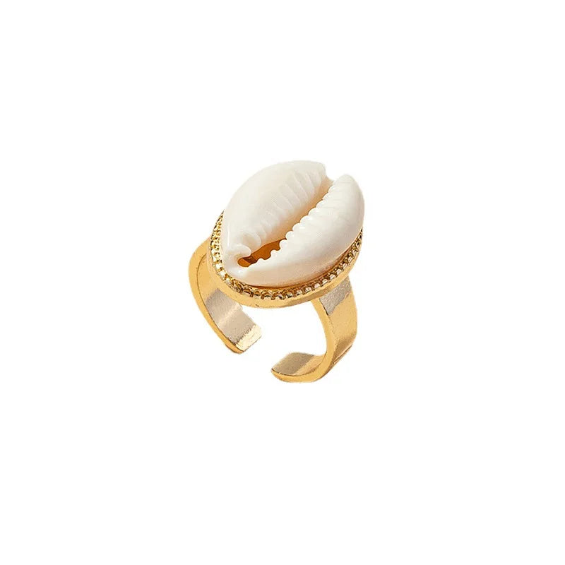 Oceanic ivory shell ring I