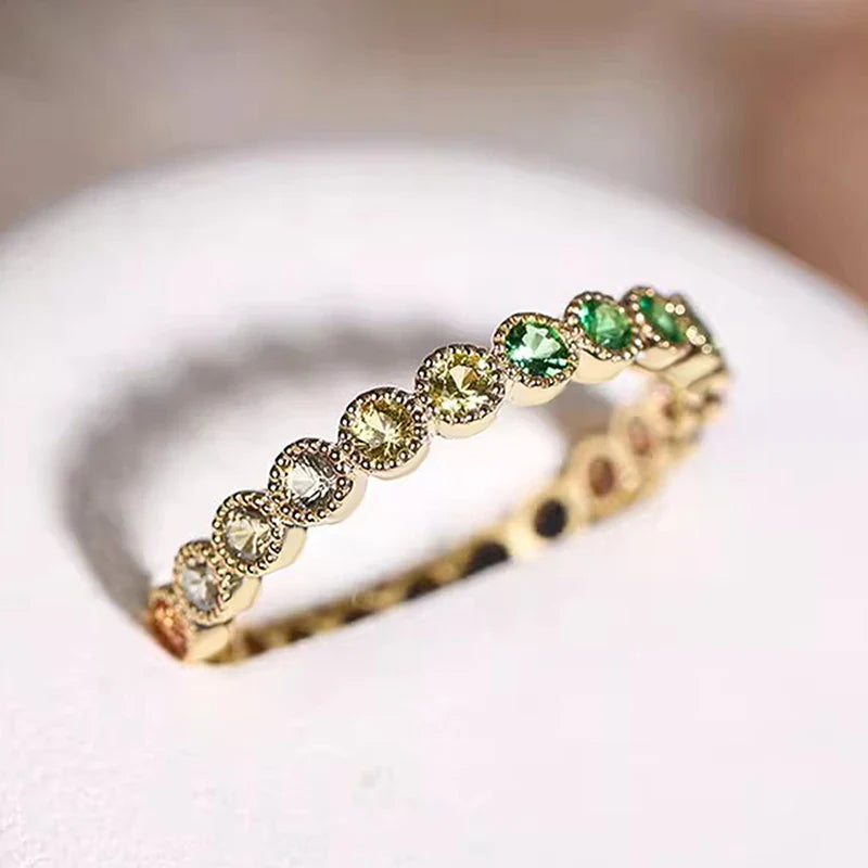 Rainbow ring with flashes of color