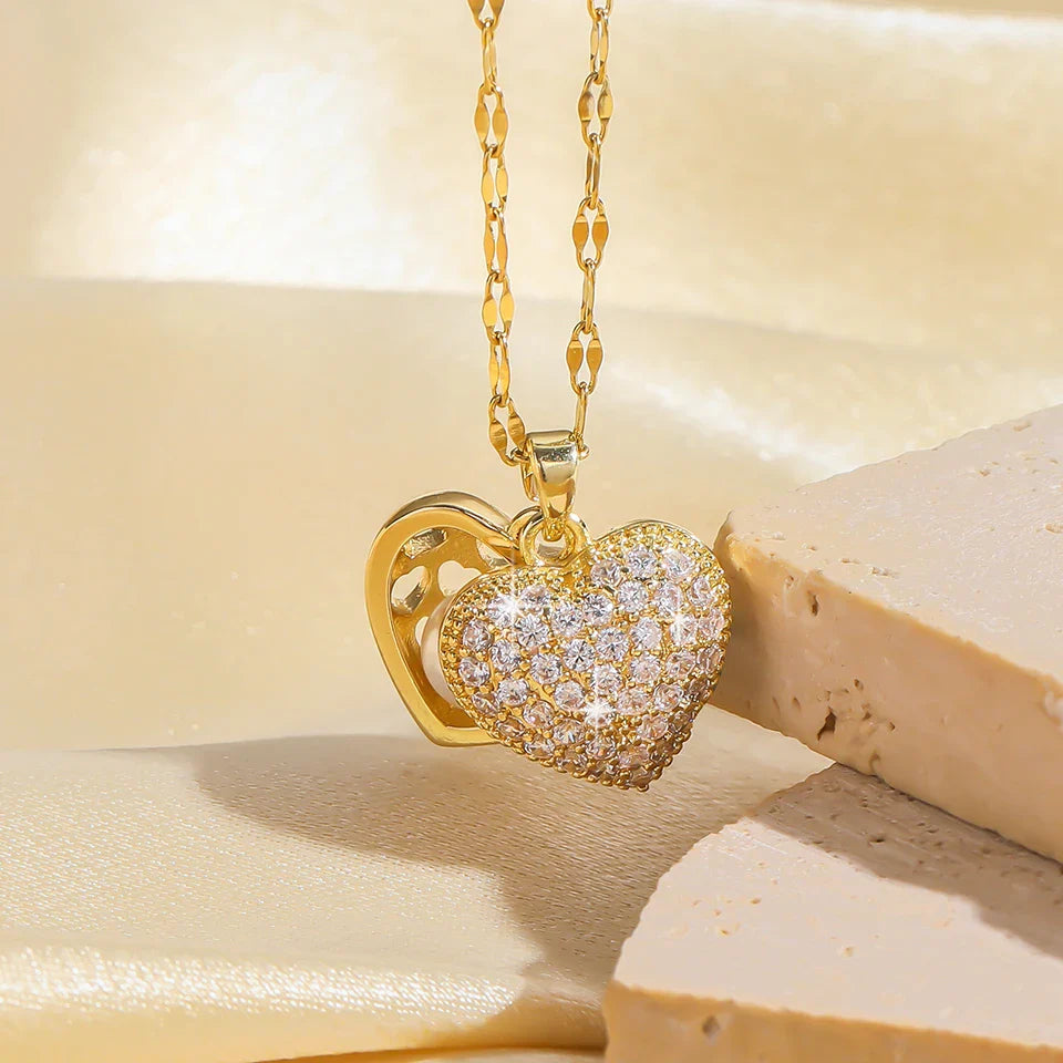 Ocean's Heart I French Shell Pearl Necklace
