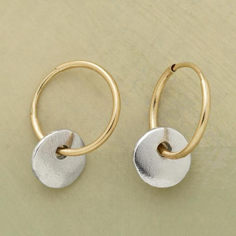Floré | Gold-plated hoops and gold-plated earrings