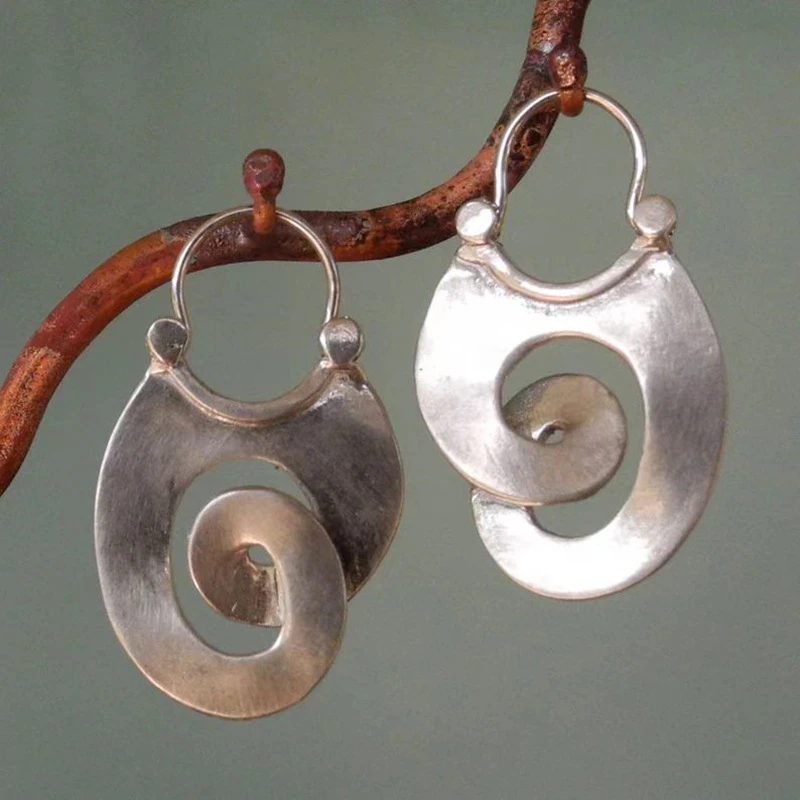 Irregularly shaped earrings