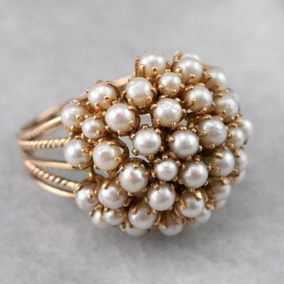 Pearl Embrace | Pearl-Inlaid Ring