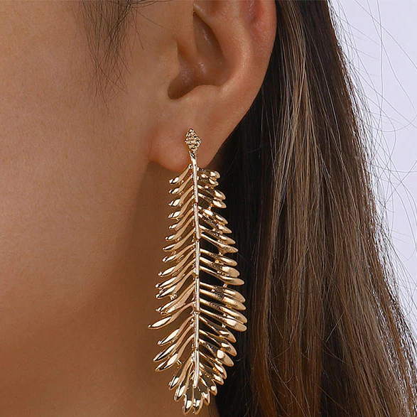 Leaf earrings