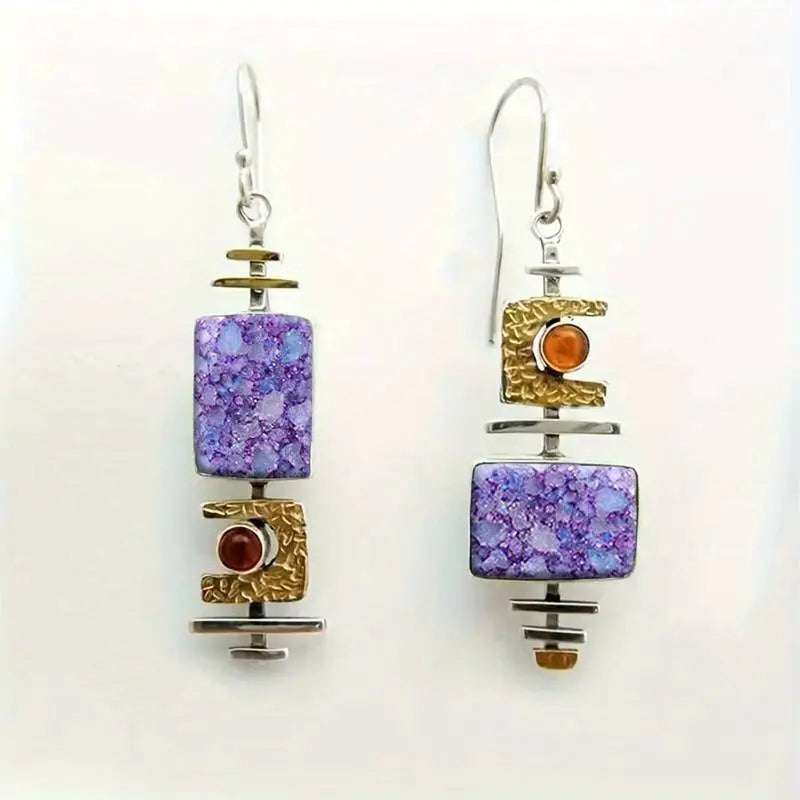 Lavender Light | Purple Stone Earrings