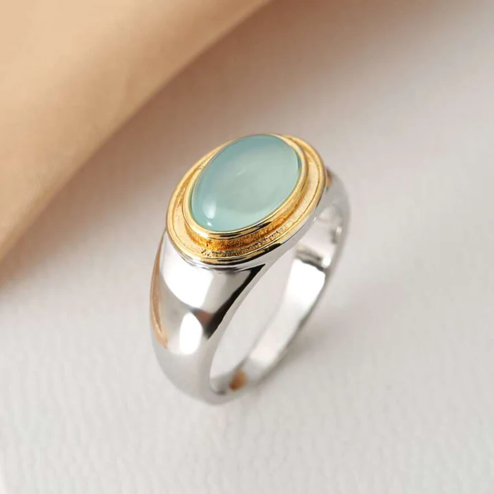 Green Moonstone Ring